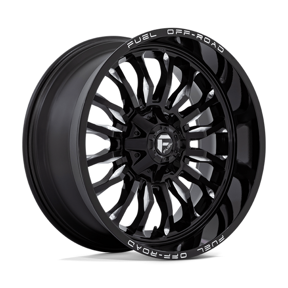 22x10 Fuel Off-Road D795 Arc Gloss Black Milled 6x135 ET-18 CB106.1 Wheel Rim