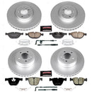 PowerStop Genuine Geomet Coated Rotor and Carbon-Fiber Ceramic Brake Pad Kit