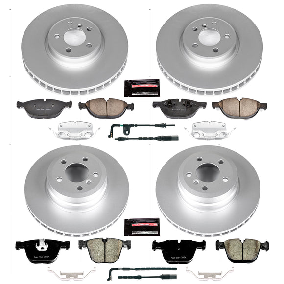 PowerStop Genuine Geomet Coated Rotor and Carbon-Fiber Ceramic Brake Pad Kit
