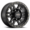 18x9 Vision 398 Manx Matte Black Wheel 8x170 ET12 CB125.2
