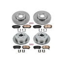 PowerStop OE Stock Replacement Low-Dust Ceramic Brake Pad and Rotor Kit