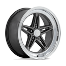 18X10 American Racing Vintage VN514 Groove Gray 5X120.65 5X4.75 ET12 Wheel-2
