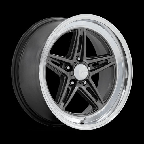 18X10 American Racing Vintage VN514 Groove Gray 5X120.65 5X4.75 ET12 Wheel - 0