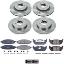 PowerStop OE Stock Replacement Low-Dust Ceramic Brake Pad and Rotor Kit