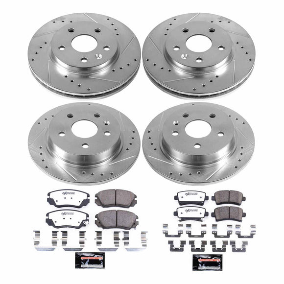 PowerStop Z26 Street Performance Ceramic Brake Pad and Drilled & Slotted Rotor K