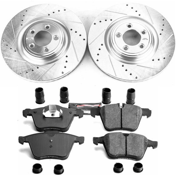 PowerStop Z23 Daily Driver Carbon-Fiber Ceramic Brake Pad and Drilled & Slotted