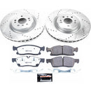 PowerStop Z36 Carbon-Fiber Ceramic Brake Pad with Drilled and Slotted Rotor Kit