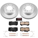 PowerStop Genuine Geomet Coated Rotor and Low-Dust Ceramic Brake Pad Kit