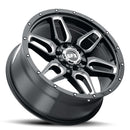 17x8.5 G-FX TR-18 Gloss Black Milled 5x127 ET12 wheel/rim-2