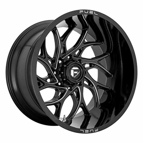 22x10 Fuel Off-Road D741 Runner Gloss Black Milled 8x165.1 ET-18 CB125.1 Wheel
