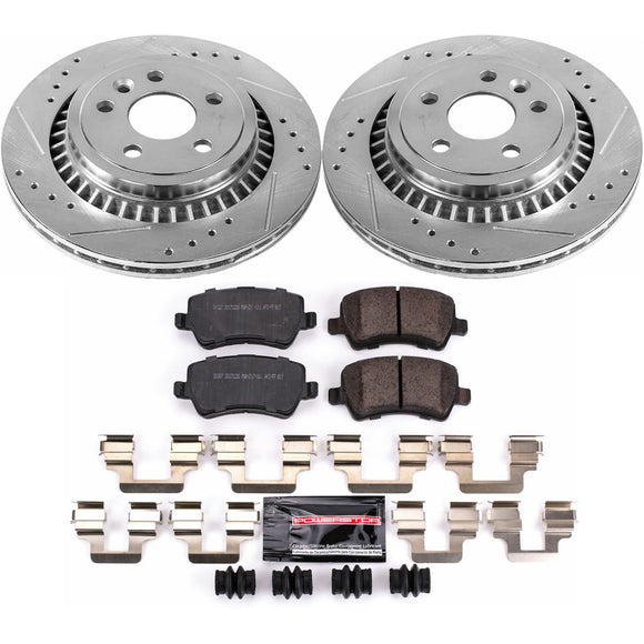 PowerStop Z23 Daily Driver Carbon-Fiber Ceramic Brake Pad and Drilled & Slotted