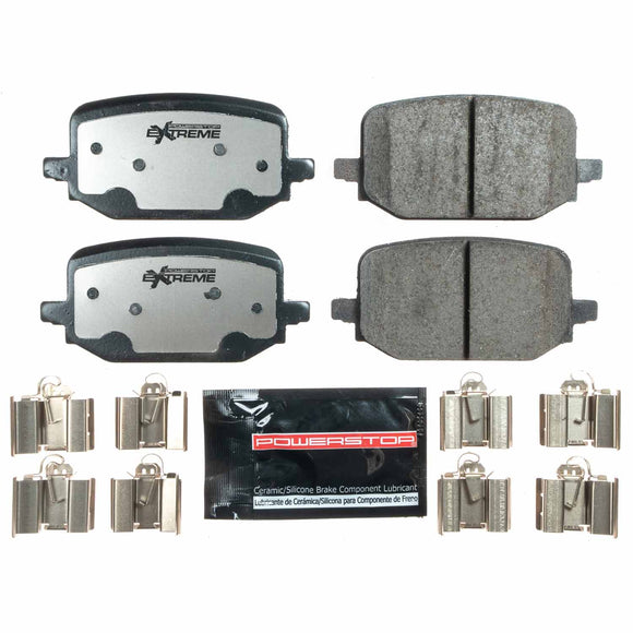 PowerStop Z36 Truck And Tow Carbon-Fiber Ceramic Brake Pads With Hardware