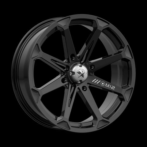 18X7 MSA Offroad Wheels Diesel Gloss Black Wheel/Rim 4x137 ET10
