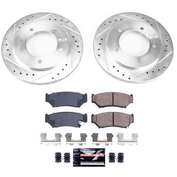 PowerStop Z23 Daily Driver Carbon-Fiber Ceramic Brake Pad and Drilled & Slotted