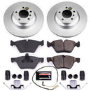 PowerStop Genuine Geomet Coated Rotor and Carbon-Fiber Ceramic Brake Pad Kit