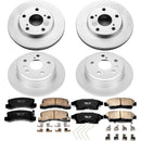 PowerStop Genuine Geomet Coated Rotor and Low-Dust Ceramic Brake Pad Kit
