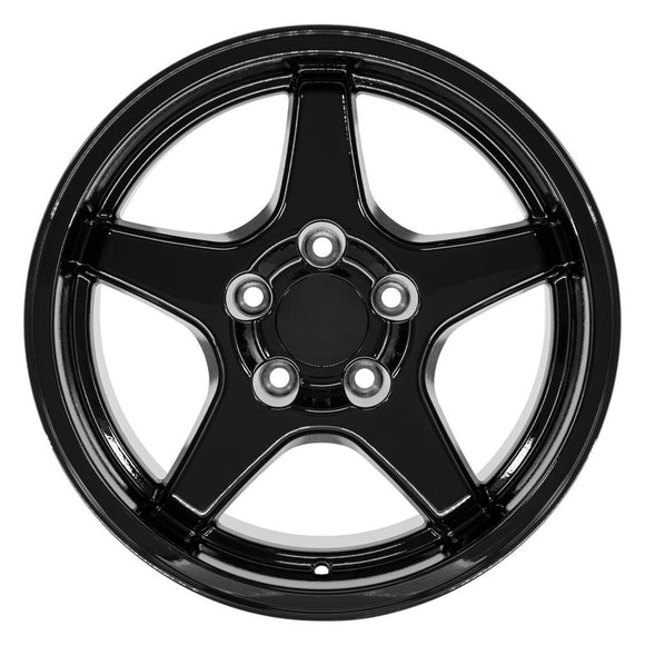 17" Replica CV01 fits Chevrolet Corvette ZR1 17 in. x 11 in. Gloss Black