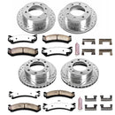 PowerStop Z36 Carbon-Fiber Ceramic Brake Pad with Drilled and Slotted Rotor Kit