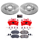 PowerStop Z23 Daily Driver Carbon-Fiber Ceramic Pads Drilled & Slotted Rotor & C