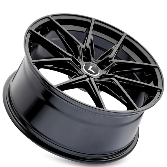 18x8.5 Kraze Evolve Gloss Black 5x114.3 ET35 CB73.1 Wheel Rim