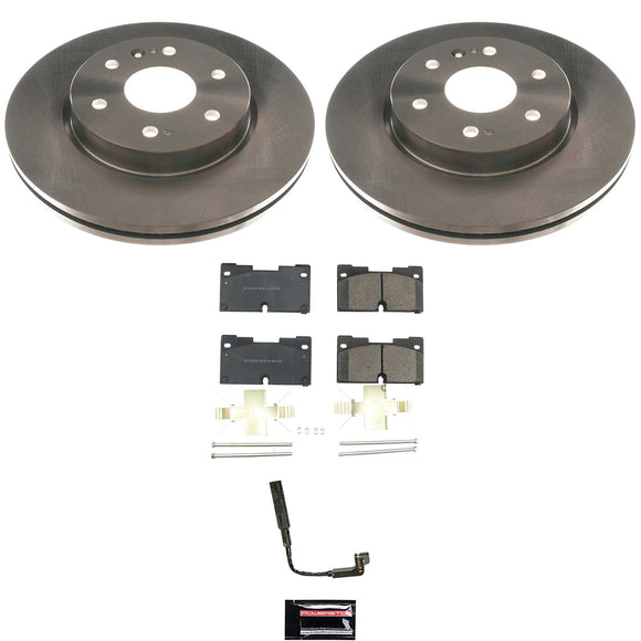 PowerStop OE Stock Replacement Low-Dust Ceramic Brake Pad and Rotor Kit