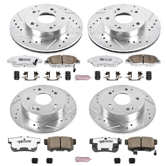 PowerStop Z26 Street Performance Ceramic Brake Pad and Drilled & Slotted Rotor K