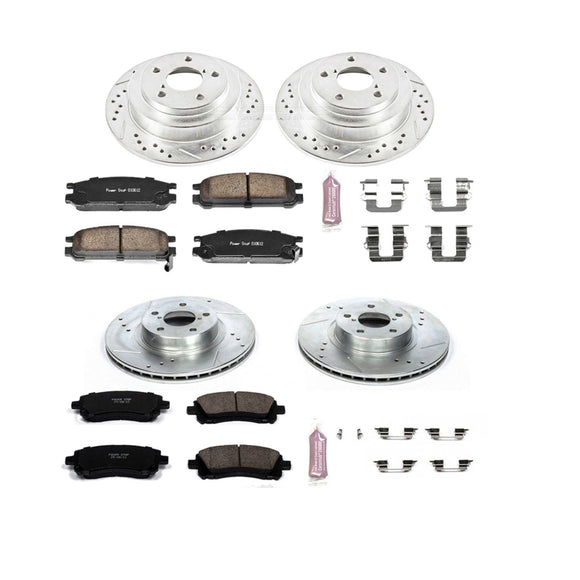 PowerStop Z23 Daily Driver Carbon-Fiber Ceramic Brake Pad and Drilled & Slotted