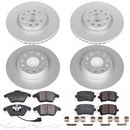 PowerStop Genuine Geomet Coated Rotor and Carbon-Fiber Ceramic Brake Pad Kit
