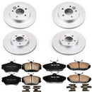 PowerStop Genuine Geomet Coated Rotor and Low-Dust Ceramic Brake Pad Kit