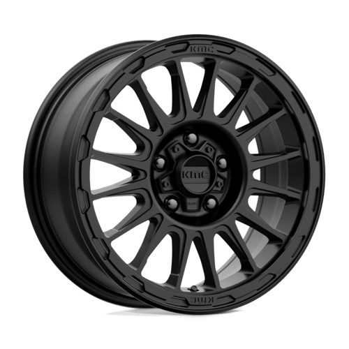16X7 KMC KM542 Impact Satin Black 5X110 ET30 Wheel Rim