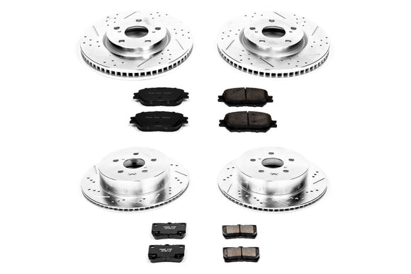 PowerStop Z23 Daily Driver Carbon-Fiber Ceramic Brake Pad and Drilled & Slotted