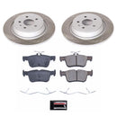 PowerStop Semi-Coated Rotor and Low-Dust Ceramic Brake Pad Kit
