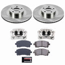 PowerStop OE Stock Replacement Low-Dust Ceramic Brake Pad, Rotor and Caliper Kit