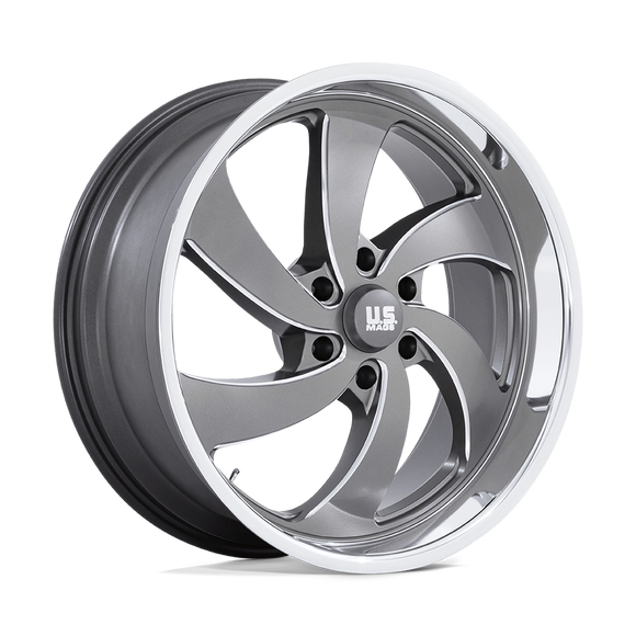 22X10 US Mag 1PC U133 Desperado Gray 6X139.7 6X5.5 ET25 Wheel Rim