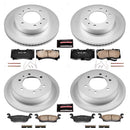 PowerStop Genuine Geomet Coated Rotor and Low-Dust Ceramic Brake Pad Kit