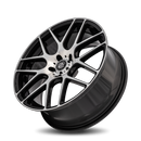 19x9.5 Curva C7 Gloss Black Machine Face 5x120 ET40 wheel/rim-3