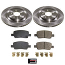 PowerStop OE Stock Replacement Low-Dust Ceramic Brake Pad and Rotor Kit