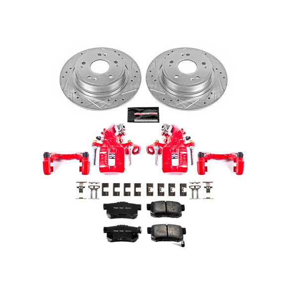 PowerStop Z23 Daily Driver Carbon-Fiber Ceramic Pads Drilled & Slotted Rotor & C