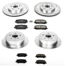 PowerStop Z23 Daily Driver Carbon-Fiber Ceramic Brake Pad and Drilled & Slotted