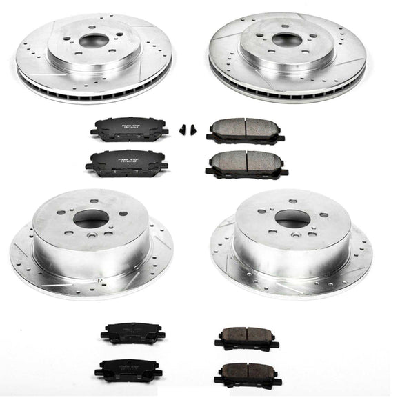 PowerStop Z23 Daily Driver Carbon-Fiber Ceramic Brake Pad and Drilled & Slotted