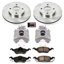 PowerStop OE Stock Replacement Low-Dust Ceramic Brake Pad, Rotor and Caliper Kit