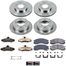 PowerStop OE Stock Replacement Low-Dust Ceramic Brake Pad and Rotor Kit
