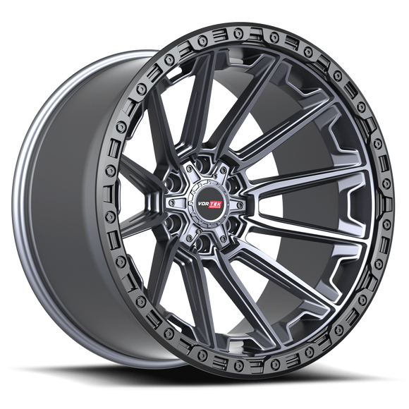 20x9 Vortek VRT-601 Spartan Matte Titanium 6x135 ET18 CB106.1 Wheel