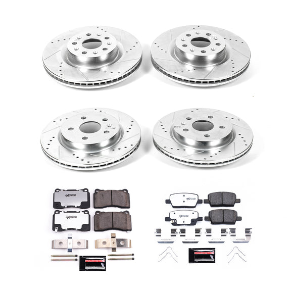 PowerStop Z26 Street Performance Ceramic Brake Pad and Drilled & Slotted Rotor K