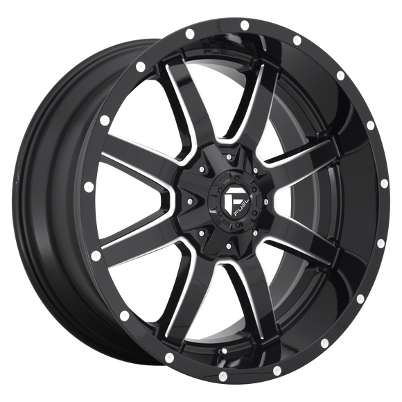 22x10 Fuel Off-Road D610 Maverick Gloss Black Milled 6x135 ET-24 CB106.1 Wheel