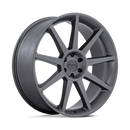 24X10 Status Mammoth Matte Anthracite 5X120 ET35 Wheel Rim-2