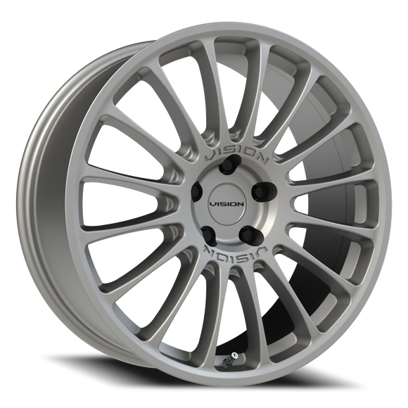 20x8.5 Vision 477 Monaco Matte Graphite Wheel 5x108 5x107.95 ET35 CB63.4