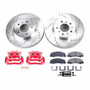 PowerStop Z23 Daily Driver Carbon-Fiber Ceramic Pads Drilled & Slotted Rotor & C