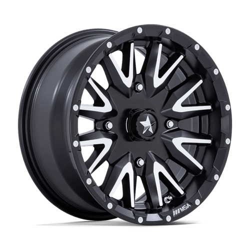 24X7 MSA OFFROAD WHEELS M49 Creed Matte Black 4x137 ET0 Wheel Rim