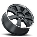 17x8.5 Voxx Turin Gloss Black Mirror Machined Lip 6x127/135 ET39 wheel/rim